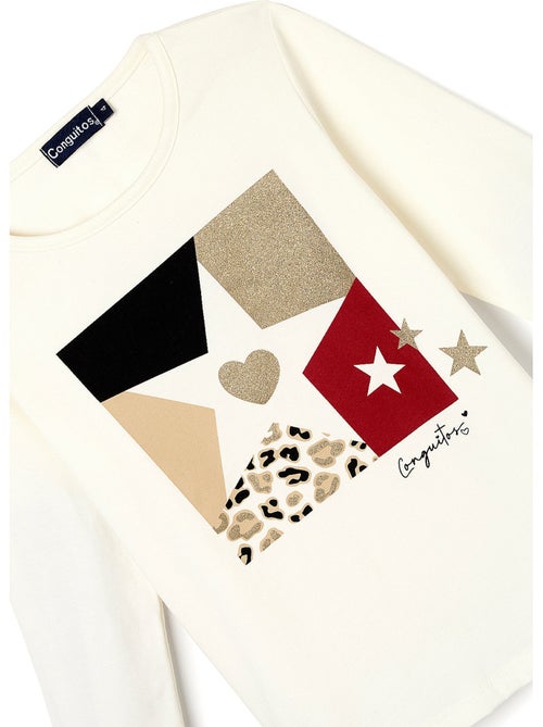 T-shirt conguitos estampado estrella - Kiabi