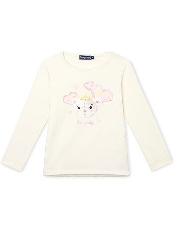 T-shirt conguitos estampado frontal
