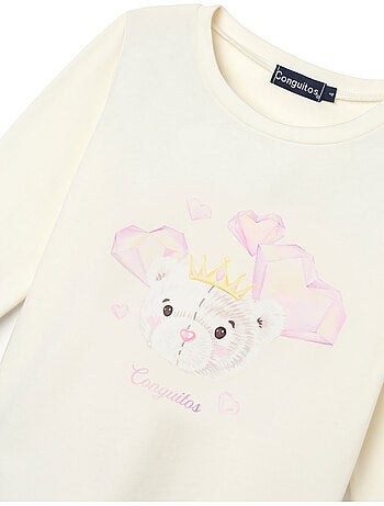 T-shirt conguitos estampado frontal