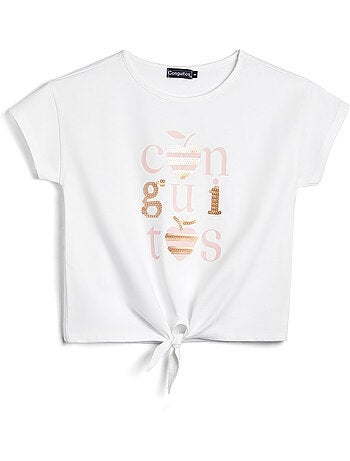 T-shirt conguitos lentejuelas
