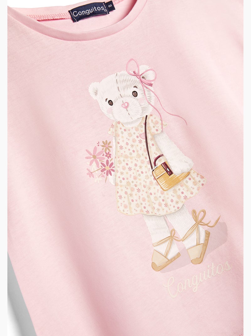 T-shirt conguitos osito Rose - Kiabi