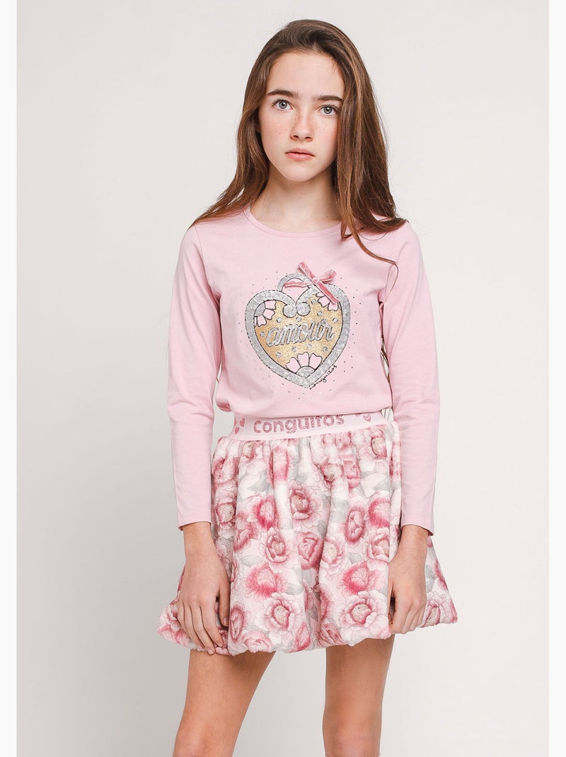 T-shirt conguitos Rose - Kiabi