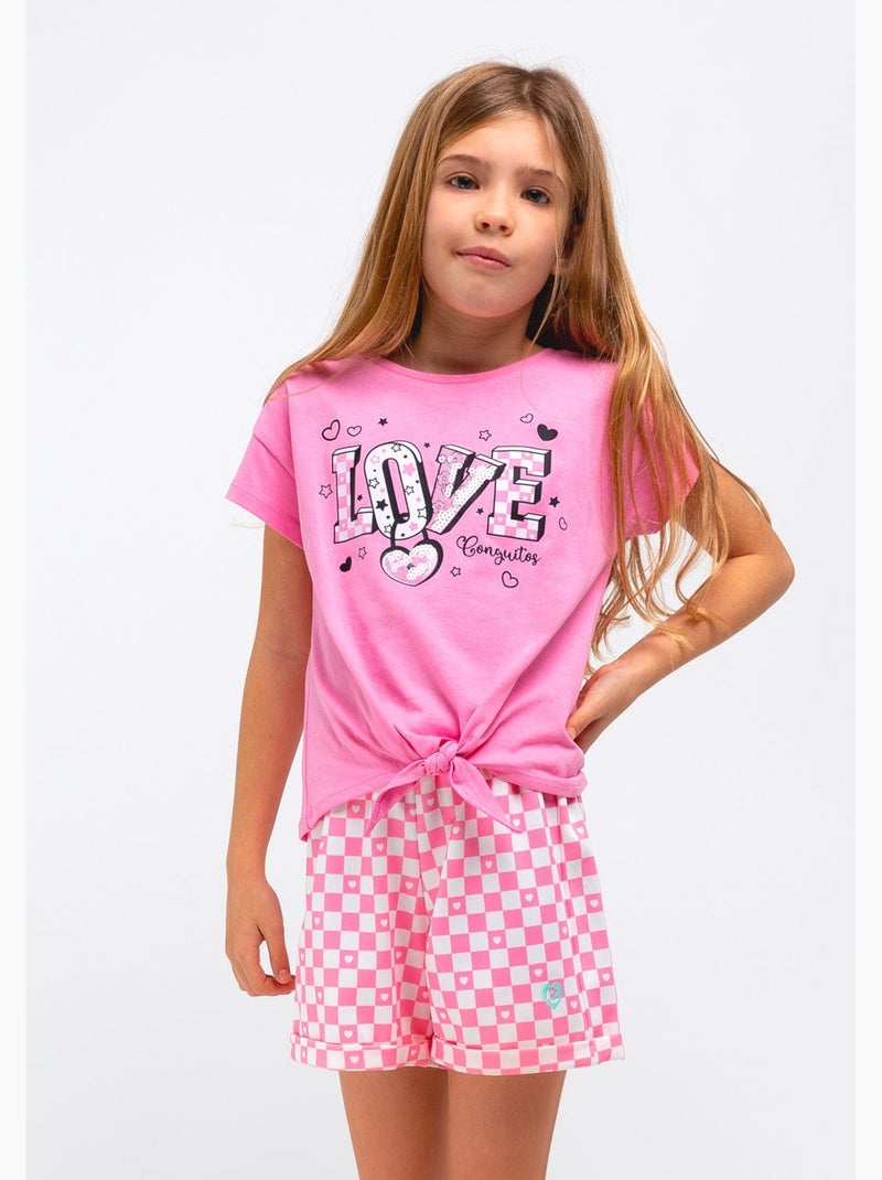 T-shirt conguitos Rose - Kiabi