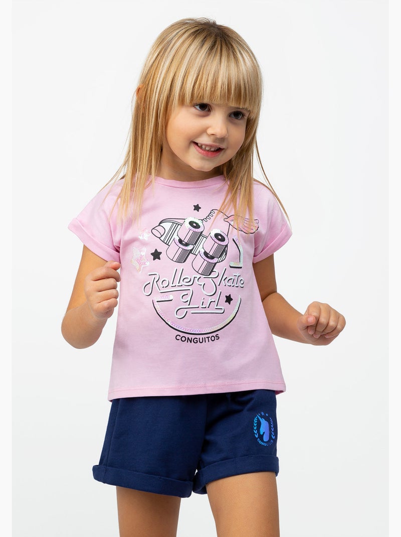 T-shirt conguitos Rose - Kiabi