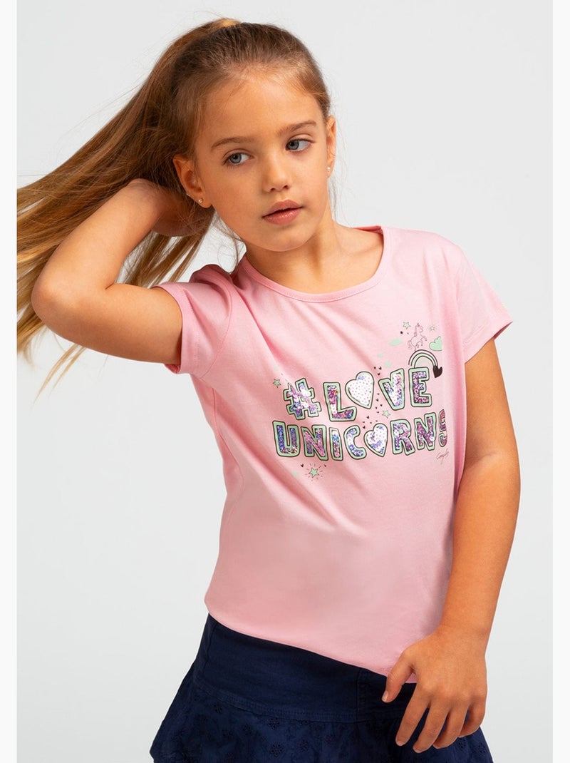 T-shirt conguitos Rose - Kiabi