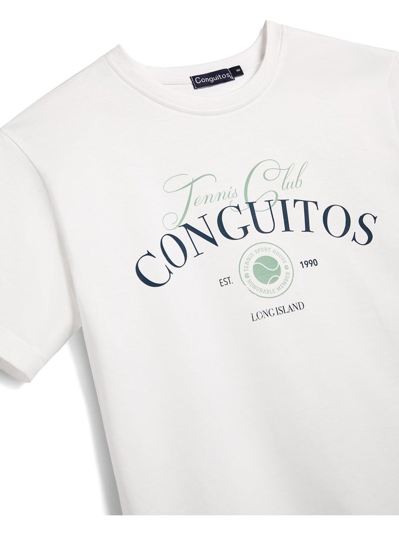 T-shirt conguitos tenis Blanc - Kiabi