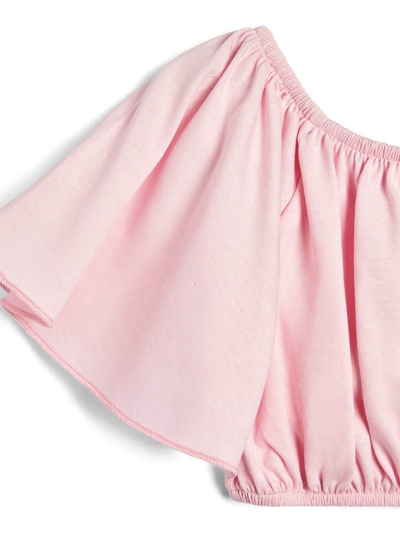 T-shirt conguitos top shoulder camiseta Rose - Kiabi