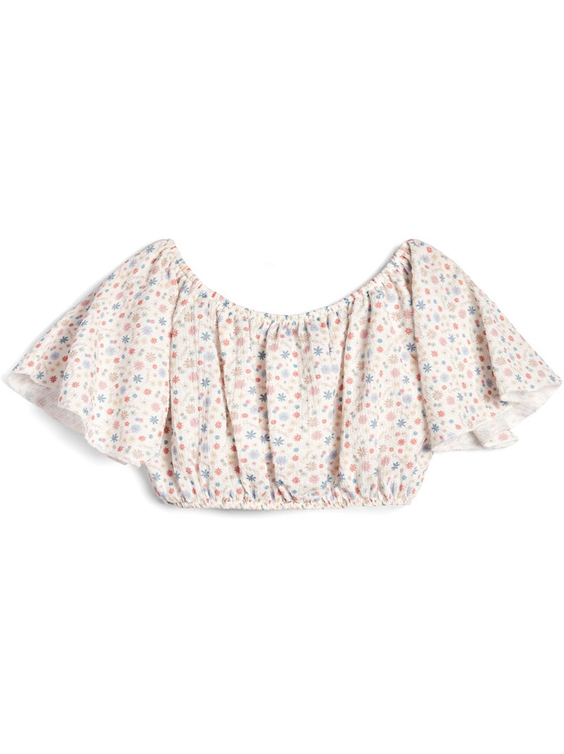 T-shirt conguitos top shoulder Multicolore - Kiabi