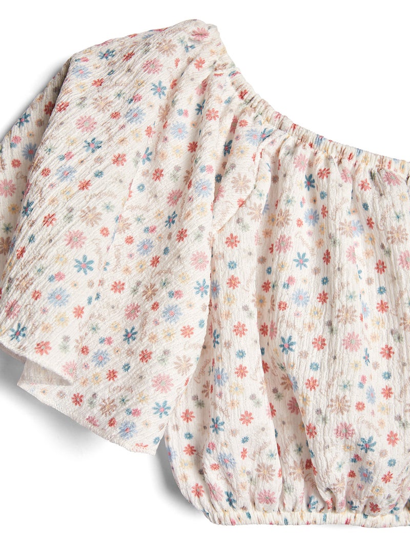 T-shirt conguitos top shoulder Multicolore - Kiabi