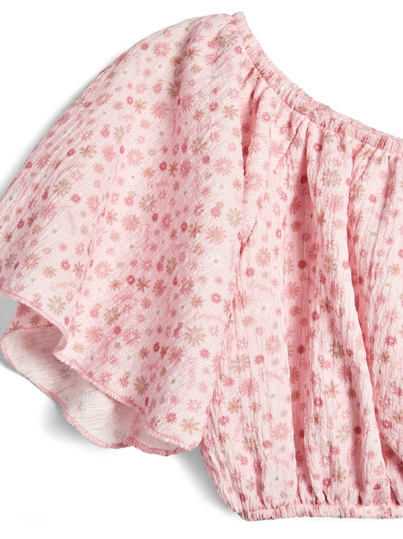 T-shirt conguitos top shoulder Rose - Kiabi