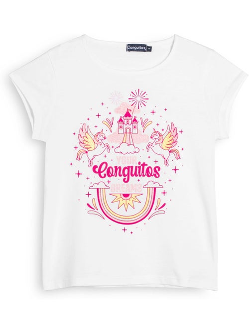 T-shirt conguitos unicornio - Kiabi