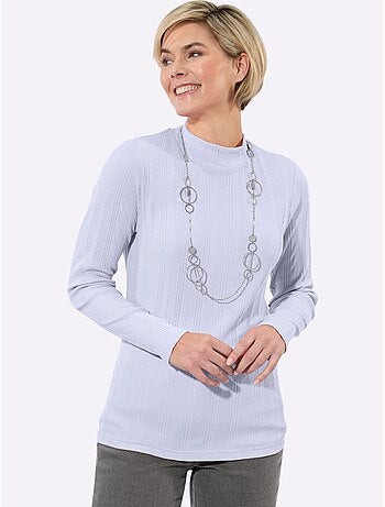 T-shirt côtelé 95% coton - taille standard - witt