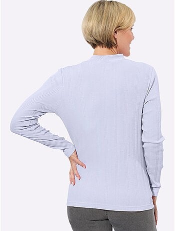 T-shirt côtelé 95% coton - taille standard - witt