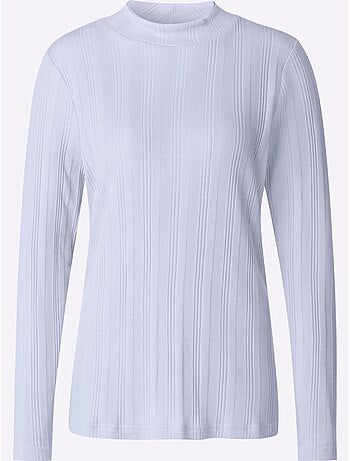 T-shirt côtelé 95% coton - taille standard - witt