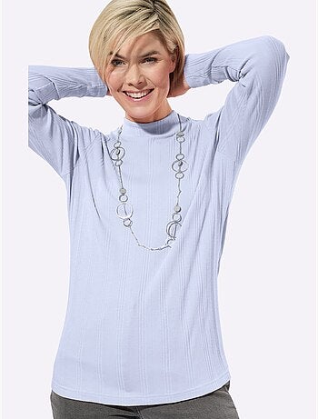 T-shirt côtelé 95% coton - taille standard - witt