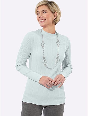 T-shirt côtelé 95% coton - taille standard - witt