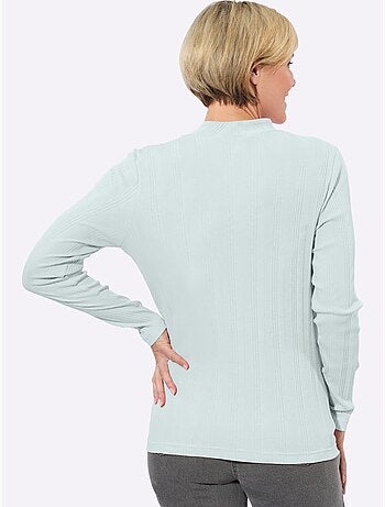 T-shirt côtelé 95% coton - taille standard - witt