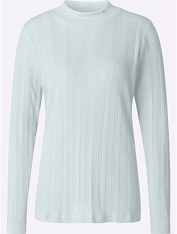T-shirt côtelé 95% coton - taille standard - witt