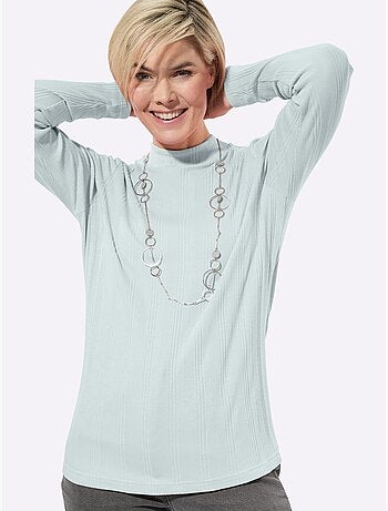 T-shirt côtelé 95% coton - taille standard - witt