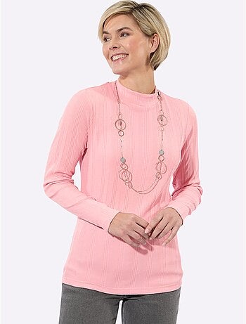 T-shirt côtelé 95% coton - taille standard - witt