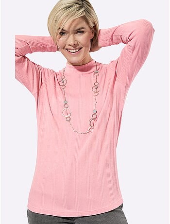 T-shirt côtelé 95% coton - taille standard - witt