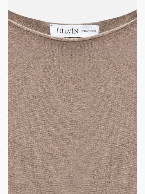 T-shirt côtelé à col bateau manches longues dilvin - Kiabi T-shirt côtelé à col bateau manches longues dilvin - Kiabi