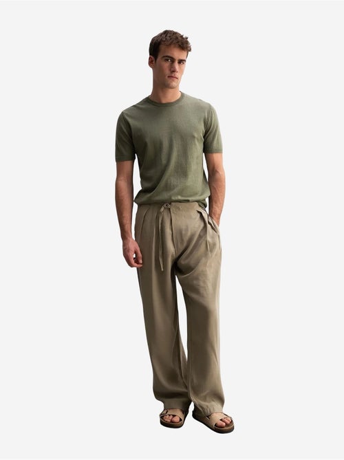 T-shirt côtelé à col rond pour homme giesto - Kiabi T-shirt côtelé à col rond pour homme giesto - Kiabi