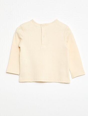 T-shirt côtelé à rayures