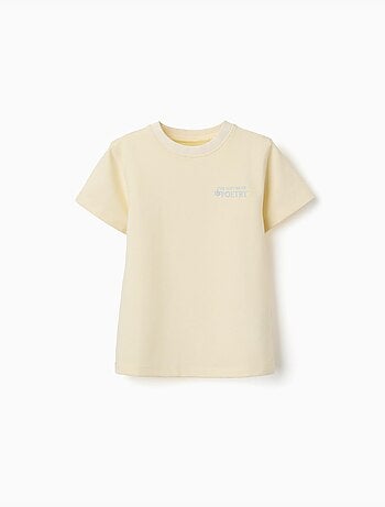 T-shirt côtelé avec imprimé Poetry