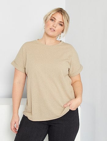T-shirt côtelé