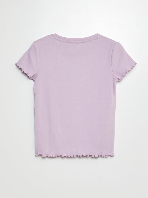 T-shirt côtelé bords ondulés - Kiabi T-shirt côtelé bords ondulés - Kiabi