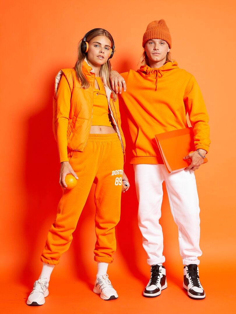 Tshirt côtelé cropped Orange Kiabi 12.00€