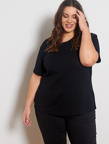 T-shirt côtelé - Kiabi