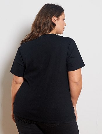 T-shirt côtelé - Kiabi