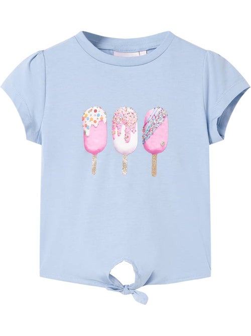 T-shirt coton avec imprimé glace et ourlet noué - vidaxl - Kiabi T-shirt coton avec imprimé glace et ourlet noué - vidaxl - Kiabi