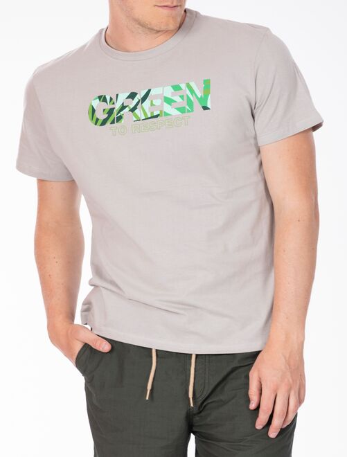 T-shirt coton bio GREENR9 'Rica Lewis' - Kiabi