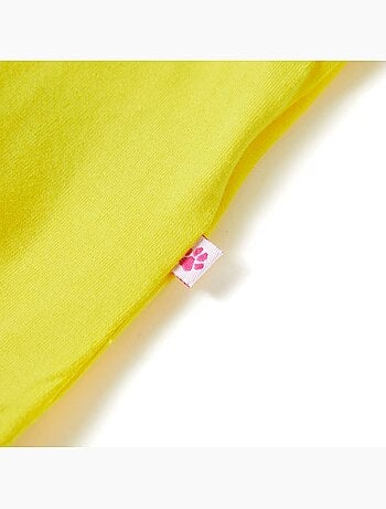 T-shirt coton élasthanne col rond imprimé coquillage pailleté - vidaxl