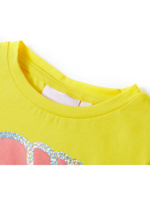 T-shirt coton élasthanne col rond imprimé coquillage pailleté - vidaxl - Kiabi T-shirt coton élasthanne col rond imprimé coquillage pailleté - vidaxl - Kiabi