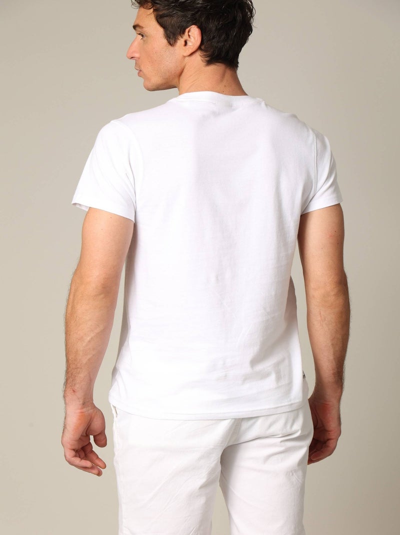 T-shirt coton élégant et décontracté pour l'été 'Deeluxe' Blanc - Kiabi