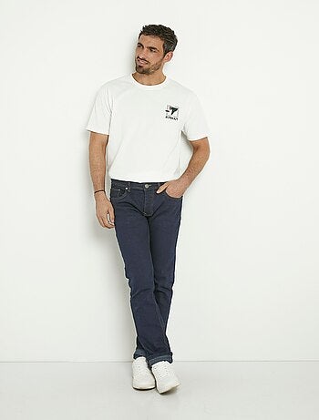 T-shirt coton épais, broderie graphique