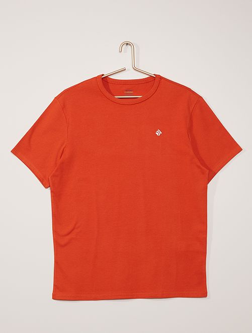 T-shirt coton épais                                                                 orange 
