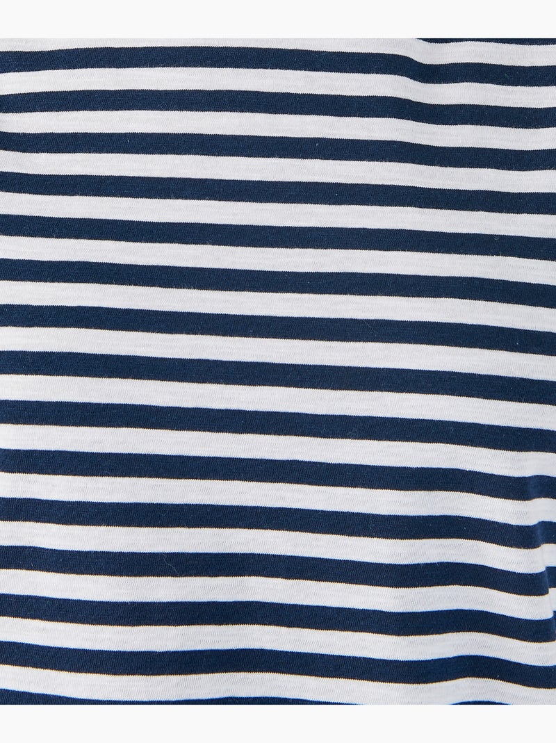 T-shirt coton flammé - Damart Bleu - Kiabi