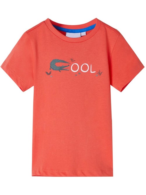 T-shirt coton imprimé crocodile clair coupe classique - vidaxl - Kiabi T-shirt coton imprimé crocodile clair coupe classique - vidaxl - Kiabi