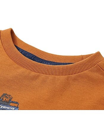 T-shirt coton imprimé gorille à manches longues - vidaxl