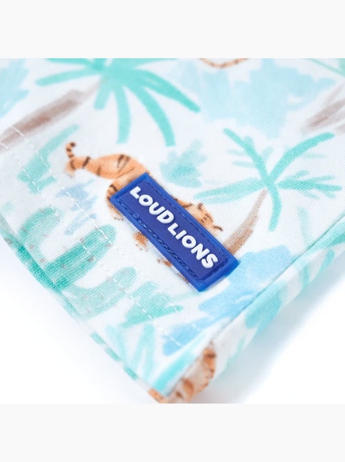 T-shirt coton imprimé tigre all-over col rond manches courtes - vidaxl - Kiabi
