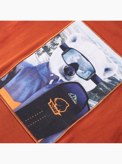 T-shirt coton manches courtes col rond imprimé panda - vidaxl - Kiabi