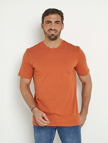 T-shirt coton manches courtes col rond