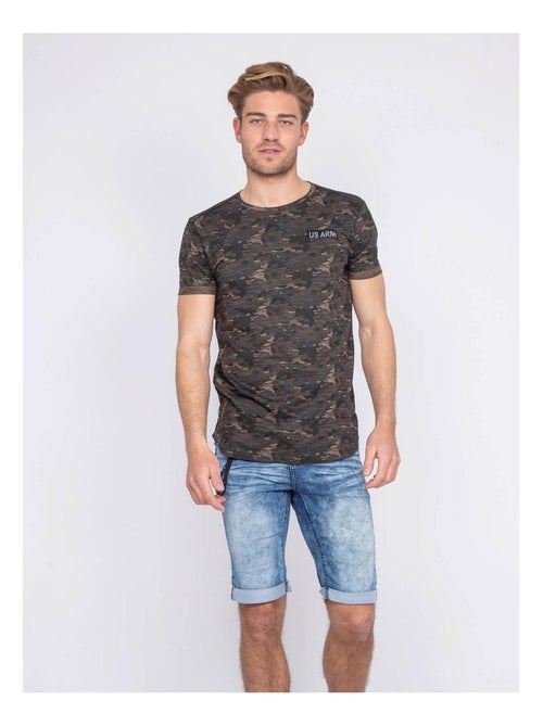 T-shirt coton militaire NIMON - Kiabi
