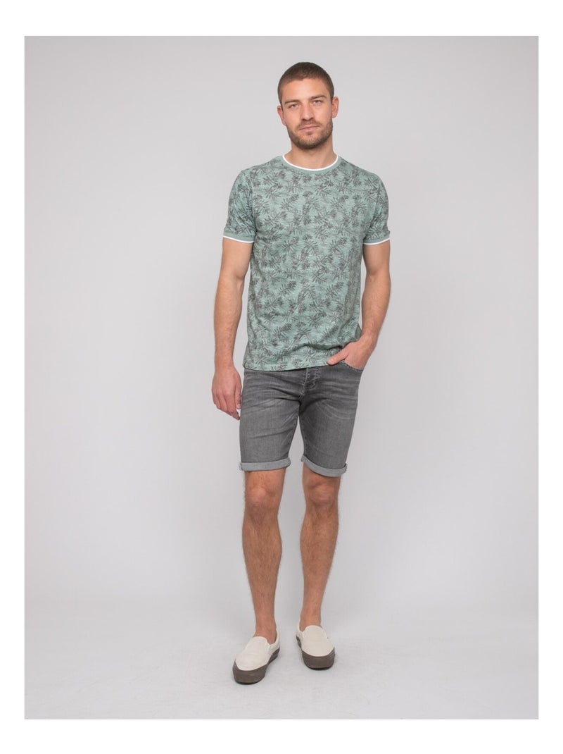 T-shirt coton motifs NARNIBALL Kaki - Kiabi