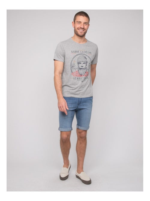 T-shirt coton motifs NAVIROL - Kiabi